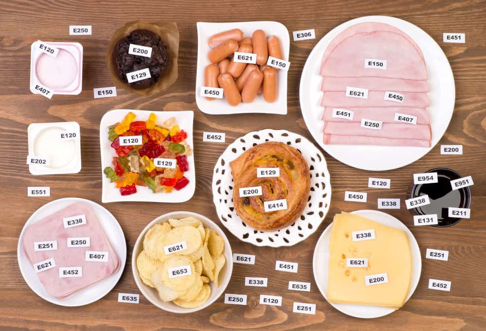 Commonly used food additives