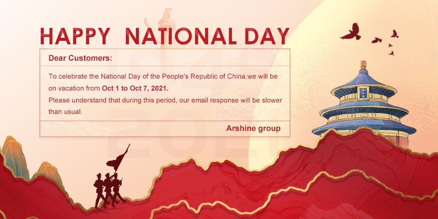 National Day holiday notice