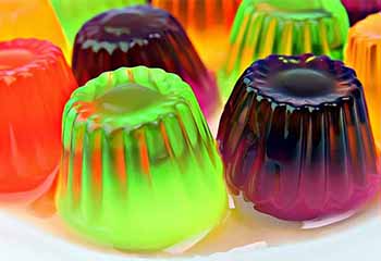 Food thickener in jelly